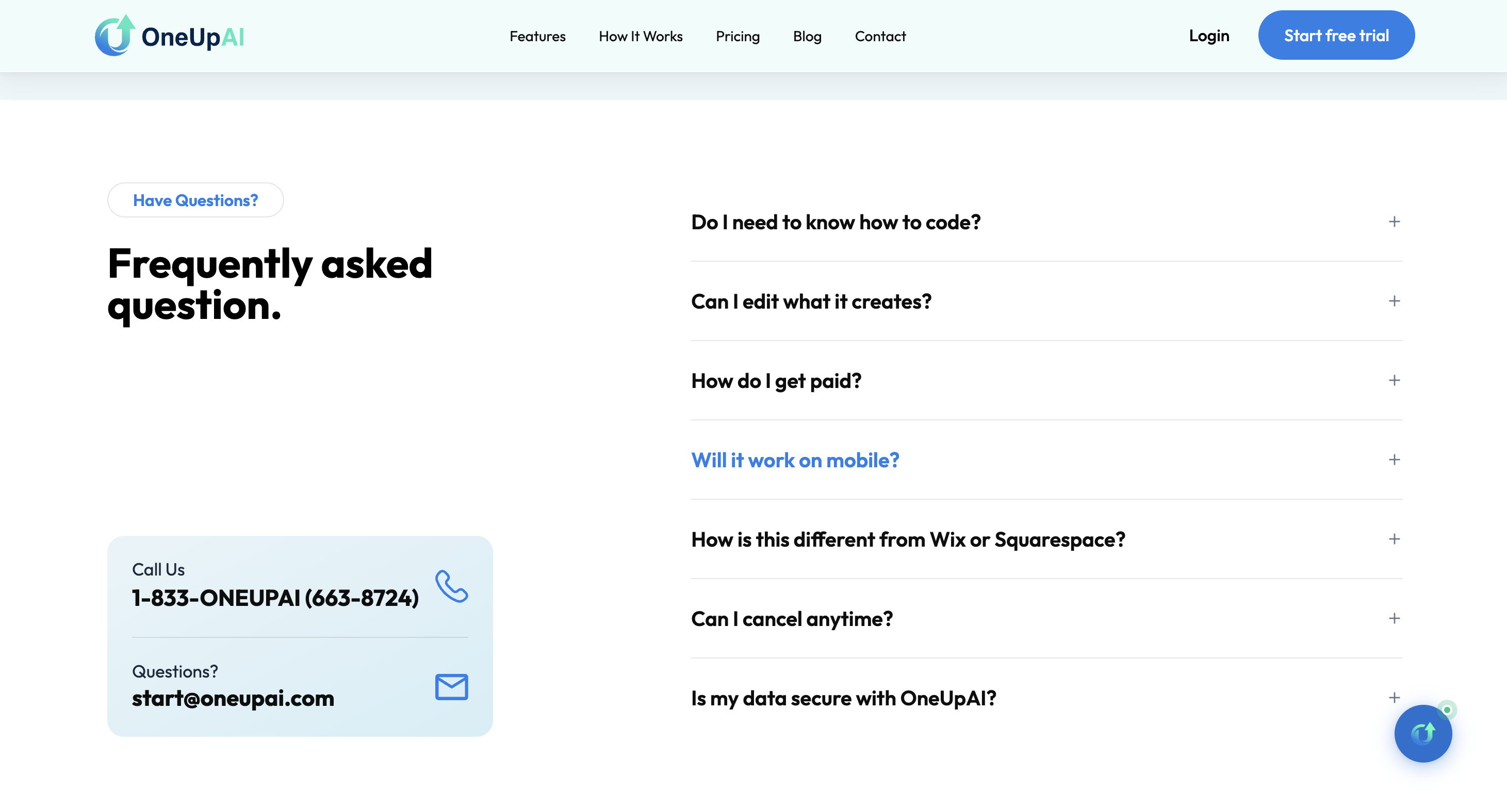 One Up — SaaS Marketing Page screenshot 3