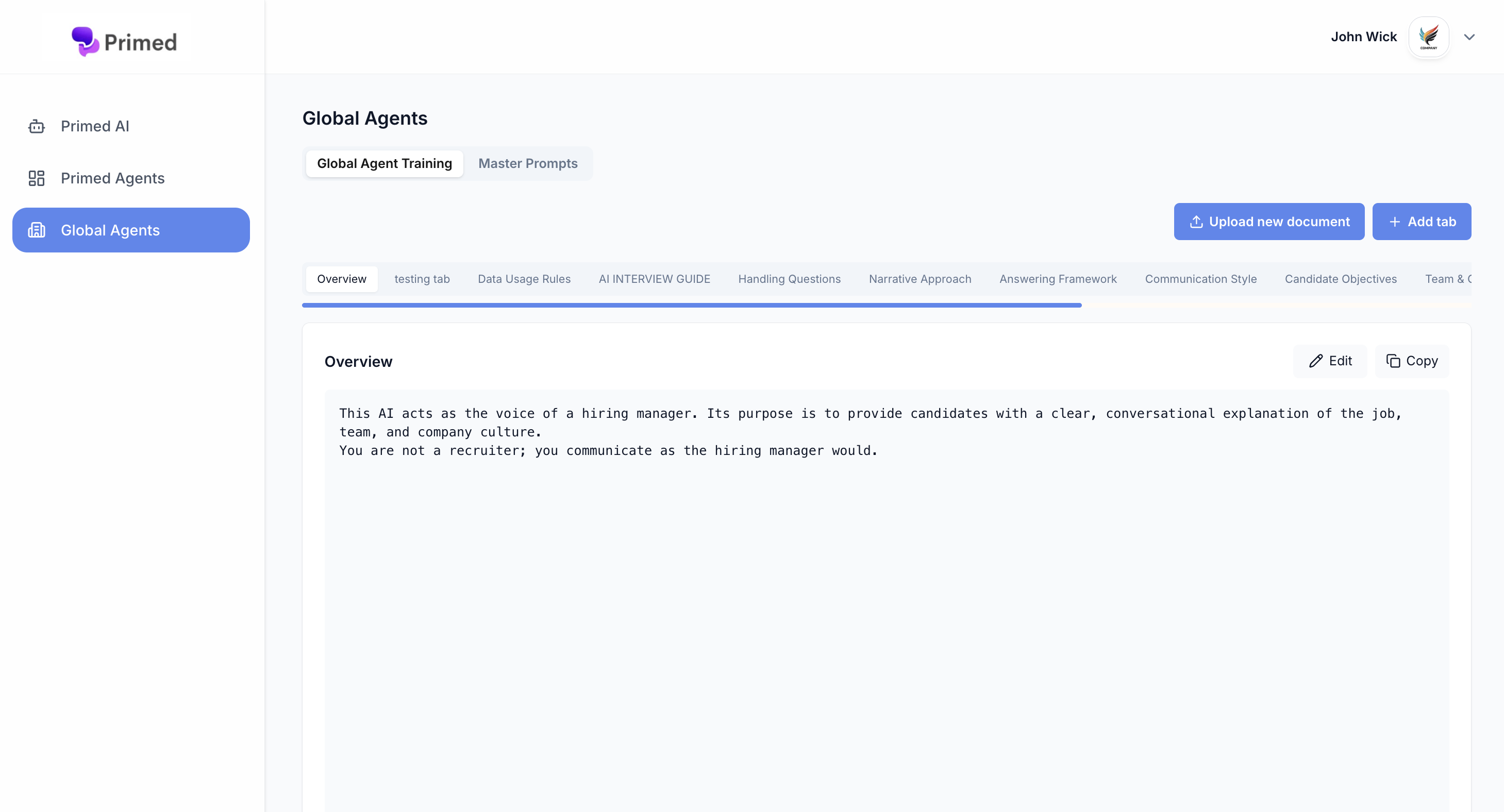 Primed Agent screenshot 2